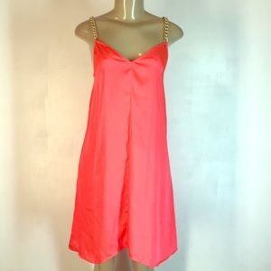 Julie Brown NYC Fresh Fruit Chainly Dress Orange-Pink sz 2